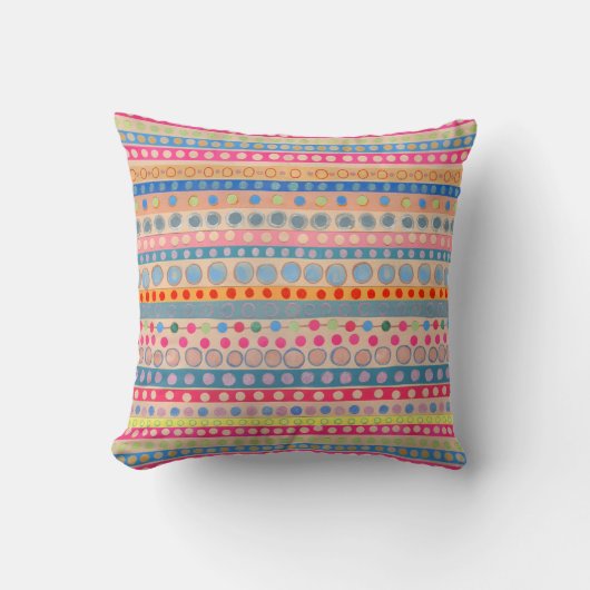 Strips en cirkels kussen (Voorkant)