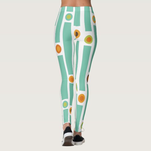 Strips en cirkels leggings (Achterkant)