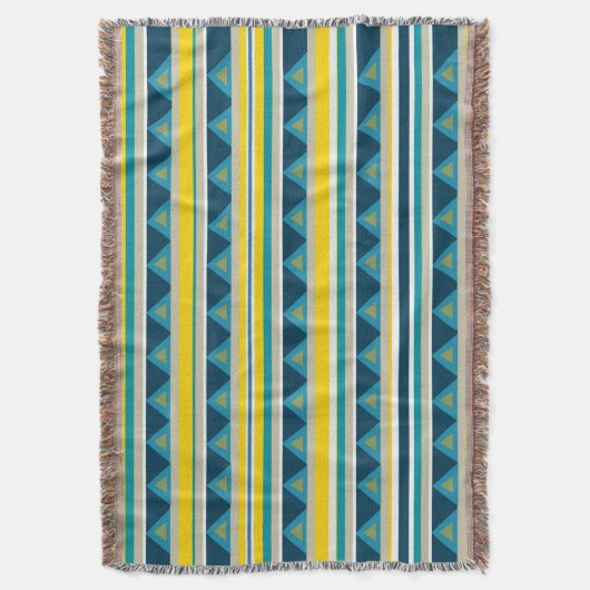 Strips en driehoeken deken (Voorkant Verticaal)