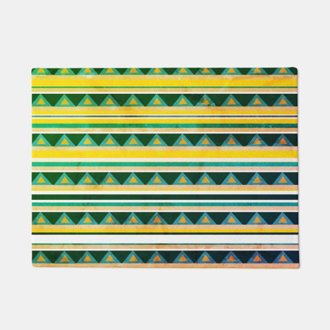 Strips en driehoeken deurmat (Voorkant)