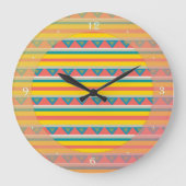 Strips en driehoeken grote klok (Voorkant)