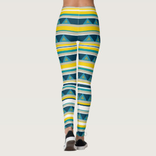 Strips en driehoeken leggings