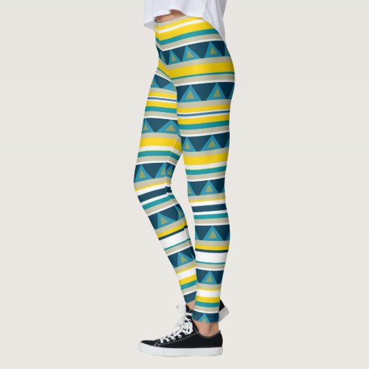 Strips en driehoeken leggings (Links)