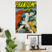 Strips Fantasy Phantom Lady uit het verleden Poster (Thuiskantoor)