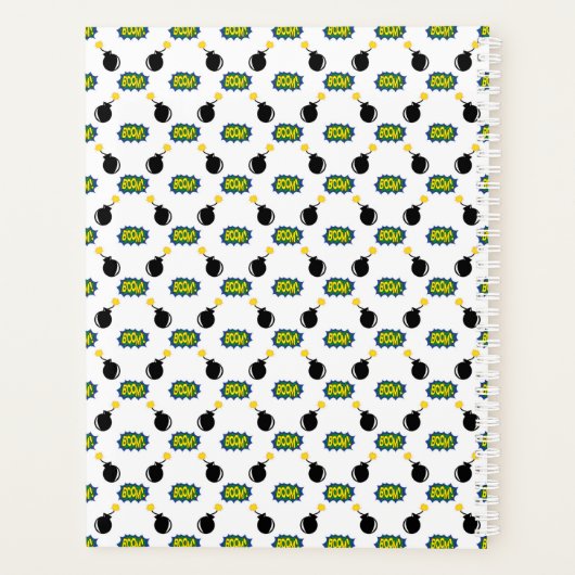 Strips Firecrackers Superheld GROTE IDEEËN Leuk Planner (Achterkant)