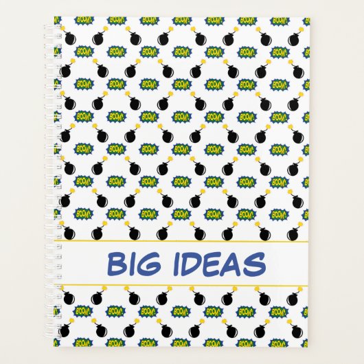 Strips Firecrackers Superheld GROTE IDEEËN Leuk Planner (Voorkant)