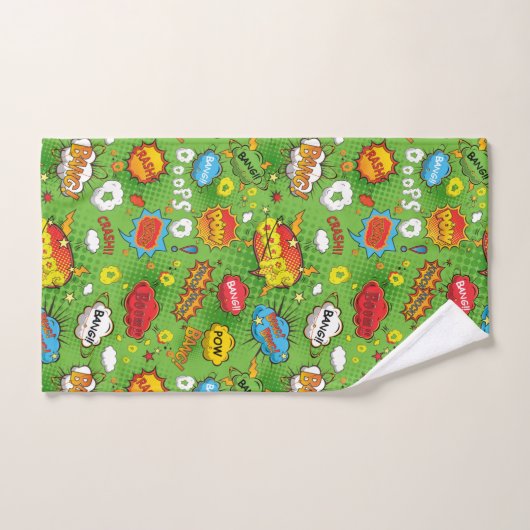 Strips Groen Handdoek (Handdoek)