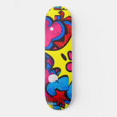 Strips Kleuren Persoonlijk Skateboard (Voorkant)