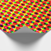 strips kleurrijk halftone backaardabstrac cadeaupapier (Hoek)