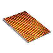 strips kleurrijk halftone backaardabstrac notitieboek (Rechterzijde)