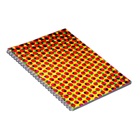 strips kleurrijk halftone backaardabstrac notitieboek (Rechterzijde)