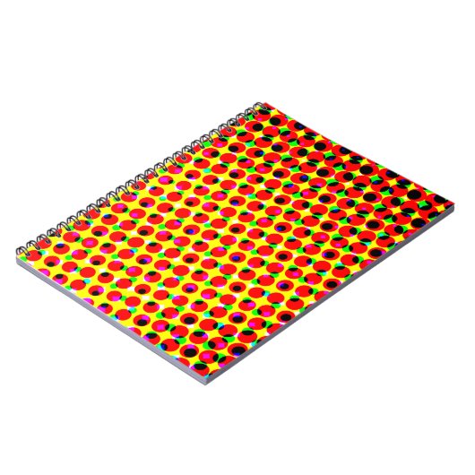 strips kleurrijk halftone backaardabstrac notitieboek (Linkerzijde)