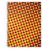 strips kleurrijk halftone backaardabstrac notitieboek (Voorkant)