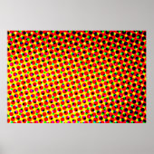 strips kleurrijk halftone backaardabstrac poster (Voorkant)