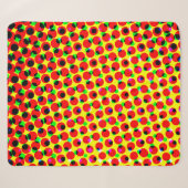 strips kleurrijk halftone backaardabstrac sherpa deken (Voorkant (horizontaal))