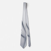 Strips Luxe Grijs Blauw Print Stropdas (Voorkant)