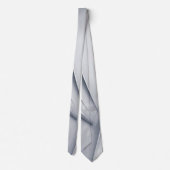 Strips Luxe Grijs Blauw Print Stropdas (Achterkant)