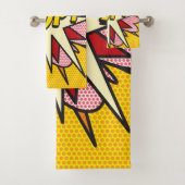 Strips POP Moderne Pret-ty tipografisch trendy Bad Handdoek (Insitu)