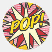Strips POP! Ronde Sticker (Voorkant)