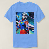Strips Spacegirl retro esthetiek 2 T-shirt (Design voorkant)