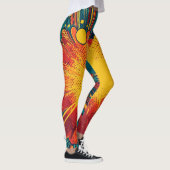 Strips Stijl Pop Art Explosie Leggings (Rechts)
