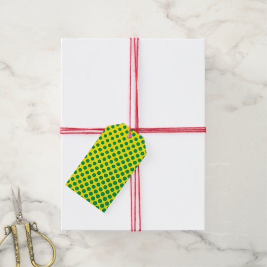 Strips Superheld Stippen Kleurrijke HAPPY BIRTHDAY Cadeaulabel (Met Touw)
