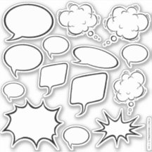 Strips Teken Je Eigen Coole Spreekwolkestickers