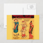 strips uit de jaren '30, pop-upvenster Princess Wo Briefkaart (Voorkant / Achterkant)