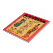 strips uit de jaren '30, pop-upvenster Princess Wo Tegeltje (Zijkant)