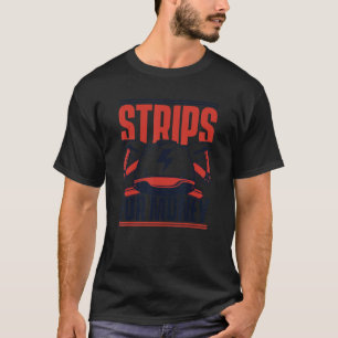 Strips voor elektronische geldtechnici t-shirt