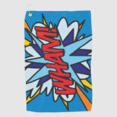 Strips WHAM Modern Plezier Trendy Golfhanddoek (Voorkant)