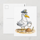 Stripschrift Worm Inspecteur Briefkaart (Voorkant / Achterkant)