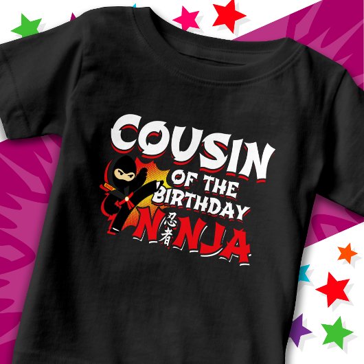 Stripsheld Cousin Van Verjaardags Ninja