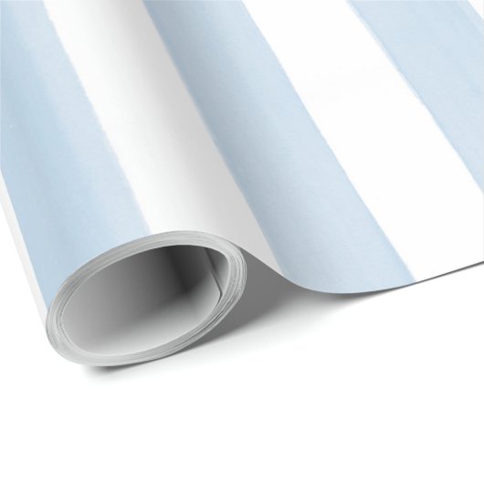 Stripspatroon voor blauwe en witte Waterverf Cadeaupapier (Rol Hoek)
