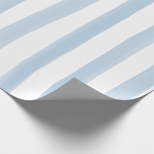 Stripspatroon voor blauwe en witte Waterverf Cadeaupapier (Hoek)