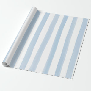 Stripspatroon voor blauwe en witte Waterverf Cadeaupapier