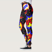 Stripspratbubbles met kleurrijke stippen leggings (Links)