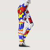 Stripspratbubbles op maat kleur bout wit leggings (Rechts)