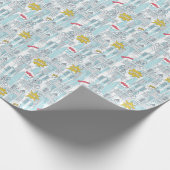 Stripstad:  patroon cadeaupapier (Hoek)