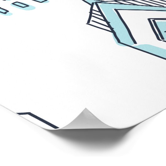 Stripstad:  patroon poster (Hoek)