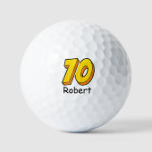 Stripstijl 70ste verjaardag Golfer Gift - Grappig Golfballen (Voorkant)