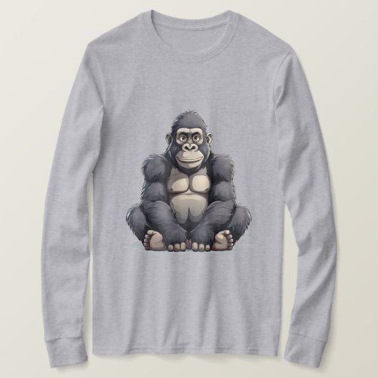 Stripstijl-gorilla T-shirt (Design voorkant)