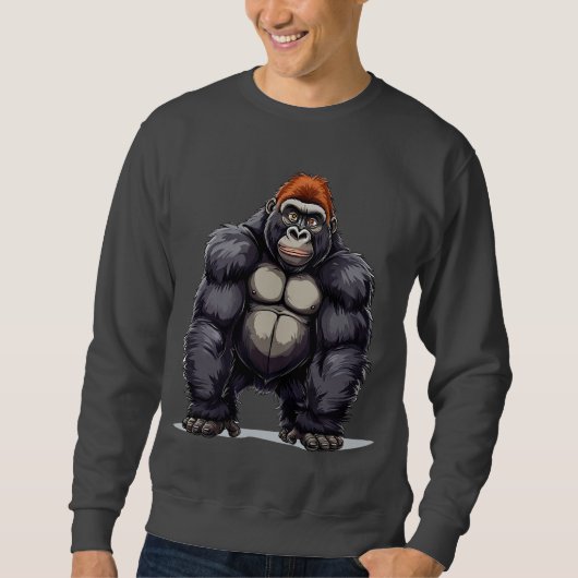 Stripstijl-gorilla Trui (Voorkant)