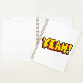 Stripstijl Ja Tekst Grafisch in Vet Geel Planner (Display)