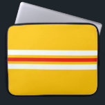 Stripte Retro Stripes Patroon Laptop Sleeve<br><div class="desc">Stripte Retro Stripes Patroon</div>