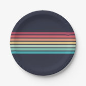 Stripte Retrostrips Papieren Bordje (Voorkant)
