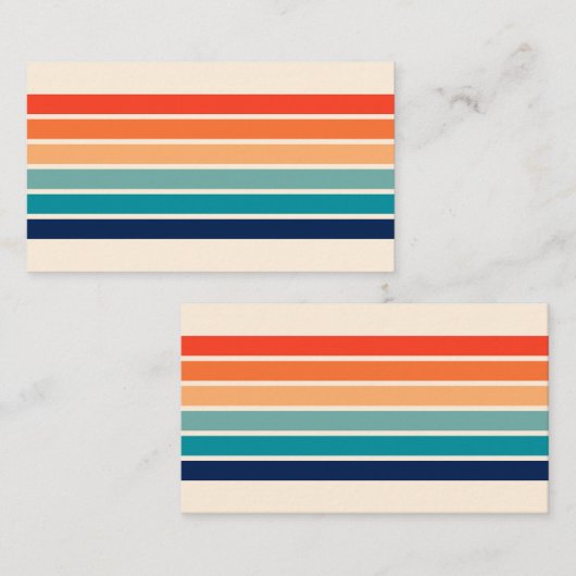 Stripte Retrostrips Visitekaartje (Voorkant / Achterkant)
