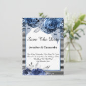 STRIPTE ZWARTE BLAUWE GRENS BEWAREN DE DATUM (Staand voorkant)