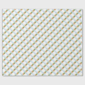Striptekenpapier met strandkikkerpatroon cadeaupapier (Vlak)