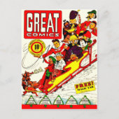 striptekens briefkaart (Voorkant)